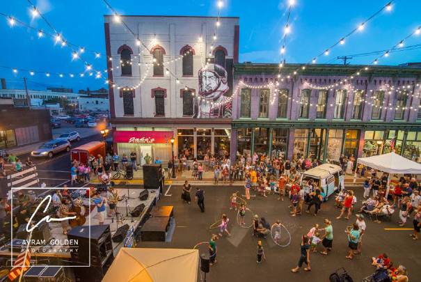 A large gathering of people